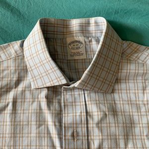 Brooks Brothers Milano Slim Fit Blue and Brown Check 16 34